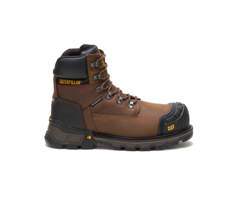 Caterpillar Excavator XL 6 Waterproof Composite Toe - Mørke Brune Vernestøvler Herre - Norge ( CMHXT